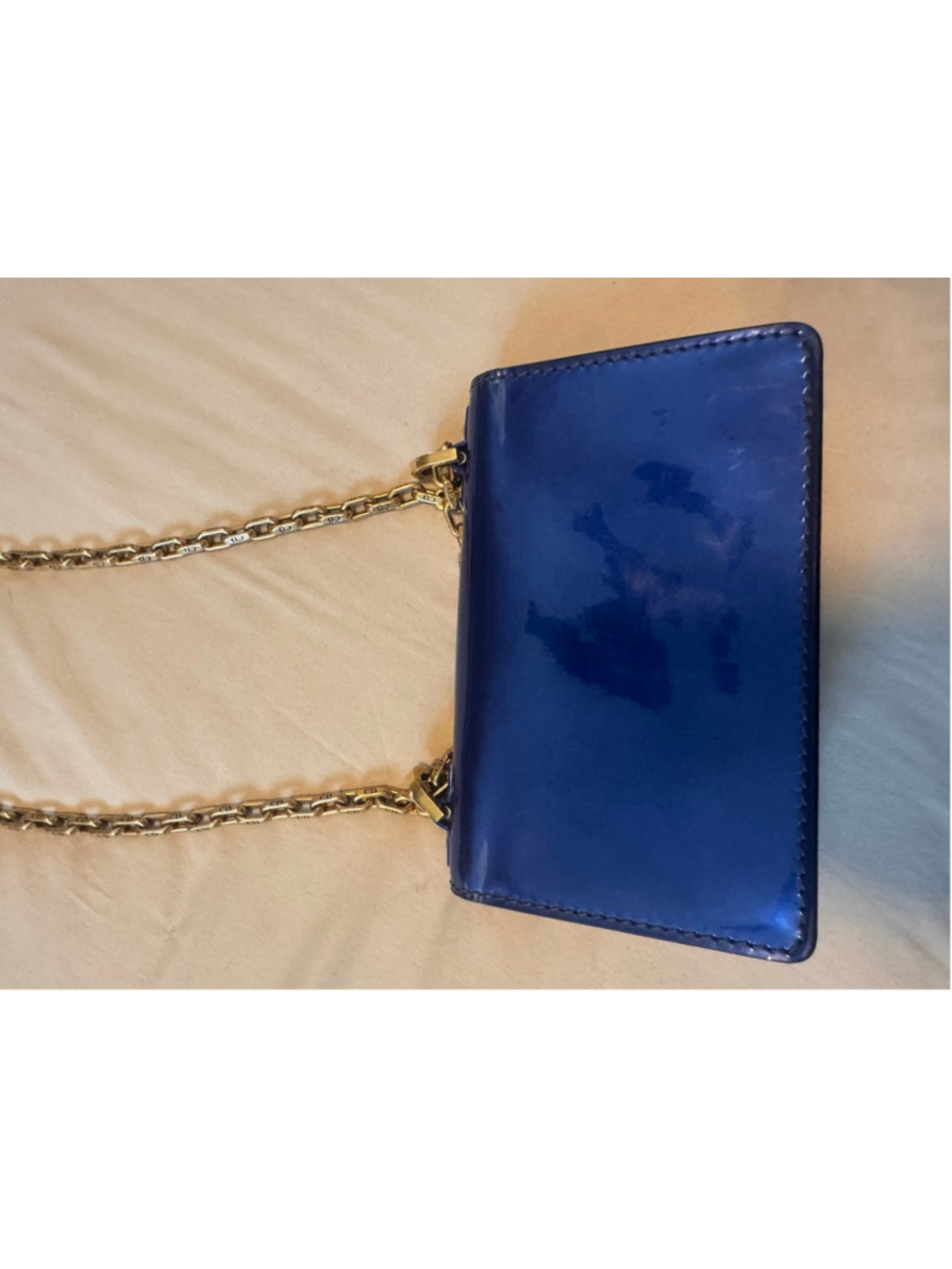 Women's Christian Dior Blue Patent Leather J'ADIOR Crossbody Bag One Size - Picture 3 of 14
